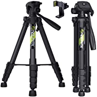 Endurax 167 cm Trípode de cámara de vídeo para Canon Nikon Sony Aluminio ligero Soporte de cámara DSLR con Soporte…
